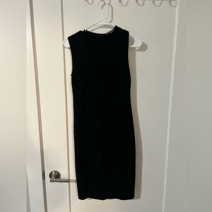 Vince Black Knit Short Sleeve Dress
